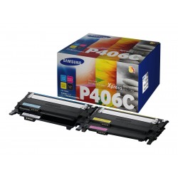 Samsung CLT-P406C - Pack de 4 - noire, cyan, magenta, jaune - original - toner