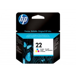 HP 22 - couleurs (cyan, magenta, jaune) - originale - cartouche d'encre