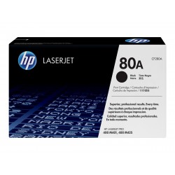 HP 80A - noire - original - toner