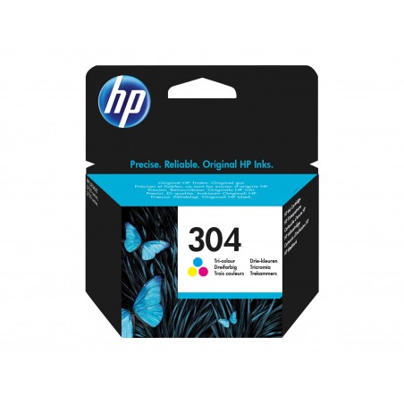 HP 304 - couleurs (cyan, magenta, jaune) - originale - cartouche d'encre