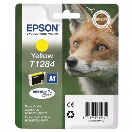 Epson T1284 Renard - jaune - originale - cartouche d'encre