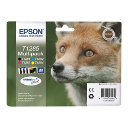 Epson T1285 Renard - Pack de 4 - noire, cyan, magenta, jaune - original - cartouche d'encre