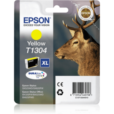 Epson T1304 Cerf - à rendement élevé - jaune - originale - cartouche d'encre