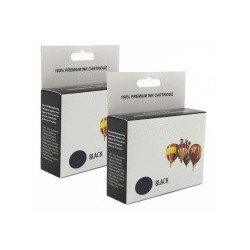 Cartouche d'encre équivalent à Brother LC123 Pack de 2 Noir