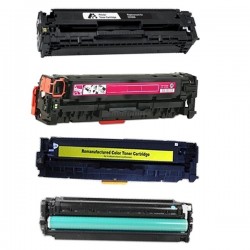 Toner équivalent à Canon 718 Pack de 4 Noir , Cyan , Magenta , Jaune