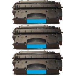 Toner équivalent à HP 05A Pack de 3 Noir