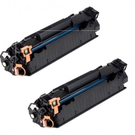 Toner équivalent à HP 44A Pack de 2 Noir