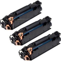 Toner équivalent à HP 44A Pack de 3 Noir