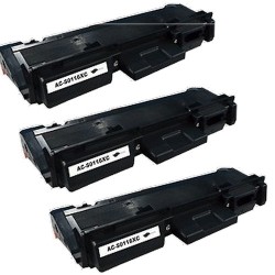 Toner équivalent à Samsung MLT-D116S Pack de 3 Noir