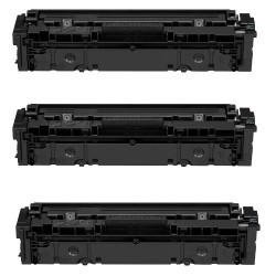 Toner équivalent à HP 203X Pack de 3 Noir