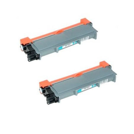 Toner équivalent à Brother TN2310 Pack de 2 Noir