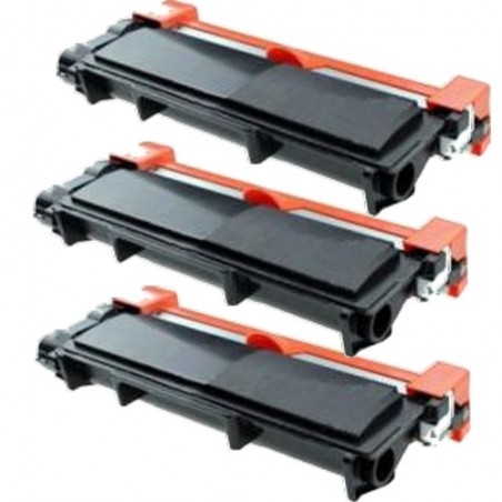 Toner équivalent à Brother TN2410 Pack de 3 Noir