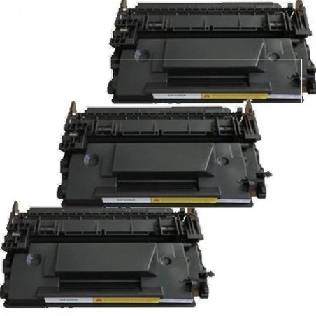 Toner équivalent à HP 26A Pack de 3 Noir