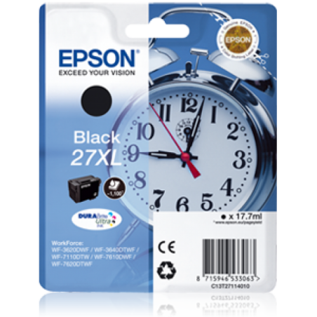 Epson T27XL Réveil - à rendement élevé - noire - originale - cartouche d'encre