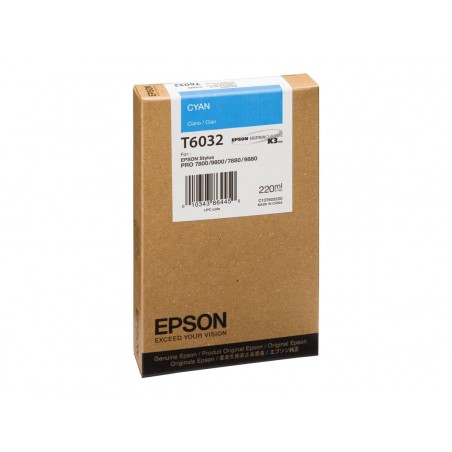 Epson T6032 - cyan - originale - cartouche d'encre