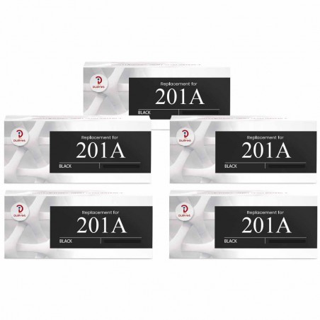 Compatible HP 201A Multipack toner de 5 cartouches CF400A noires