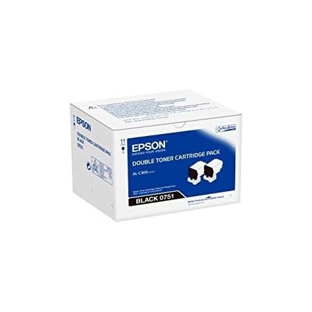 Pack de 2 Cartouche de toner Epson C13S050751 