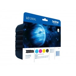 Brother LC1280XL - Pack de 4 - noire, cyan, magenta, jaune - originale - cartouche d'encre